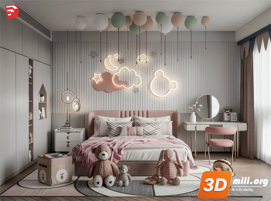 Children Room Scenes Skp FIles 